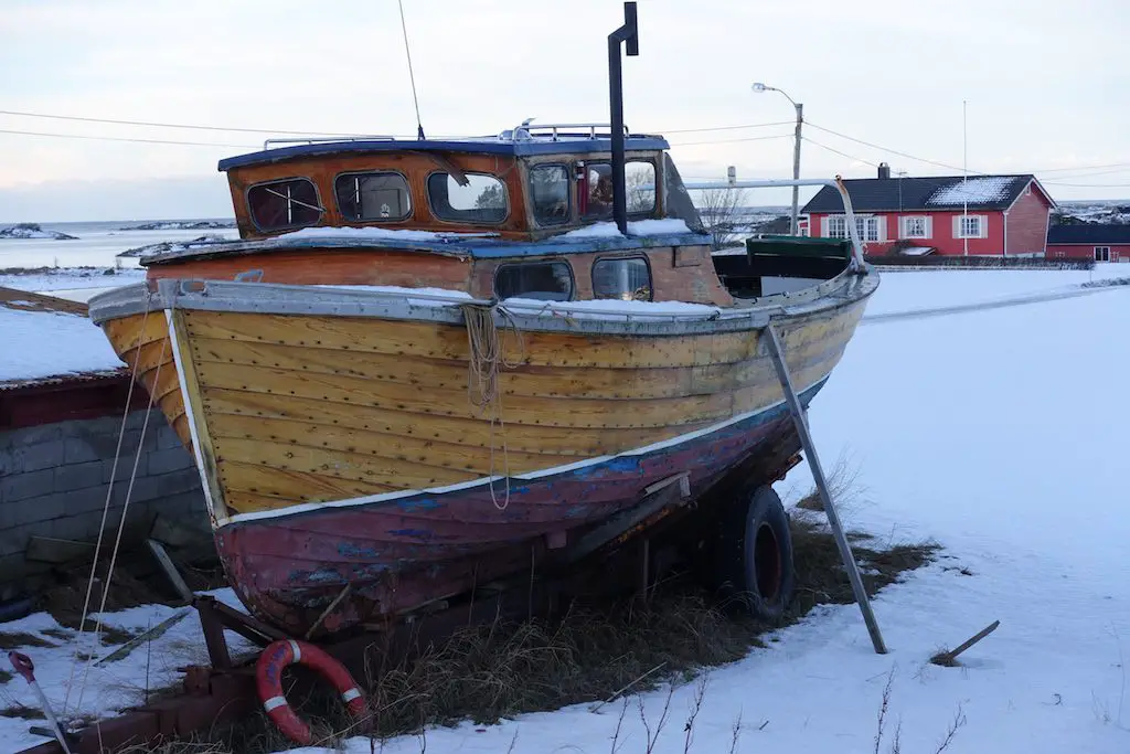 Boot auf dem Trockenen