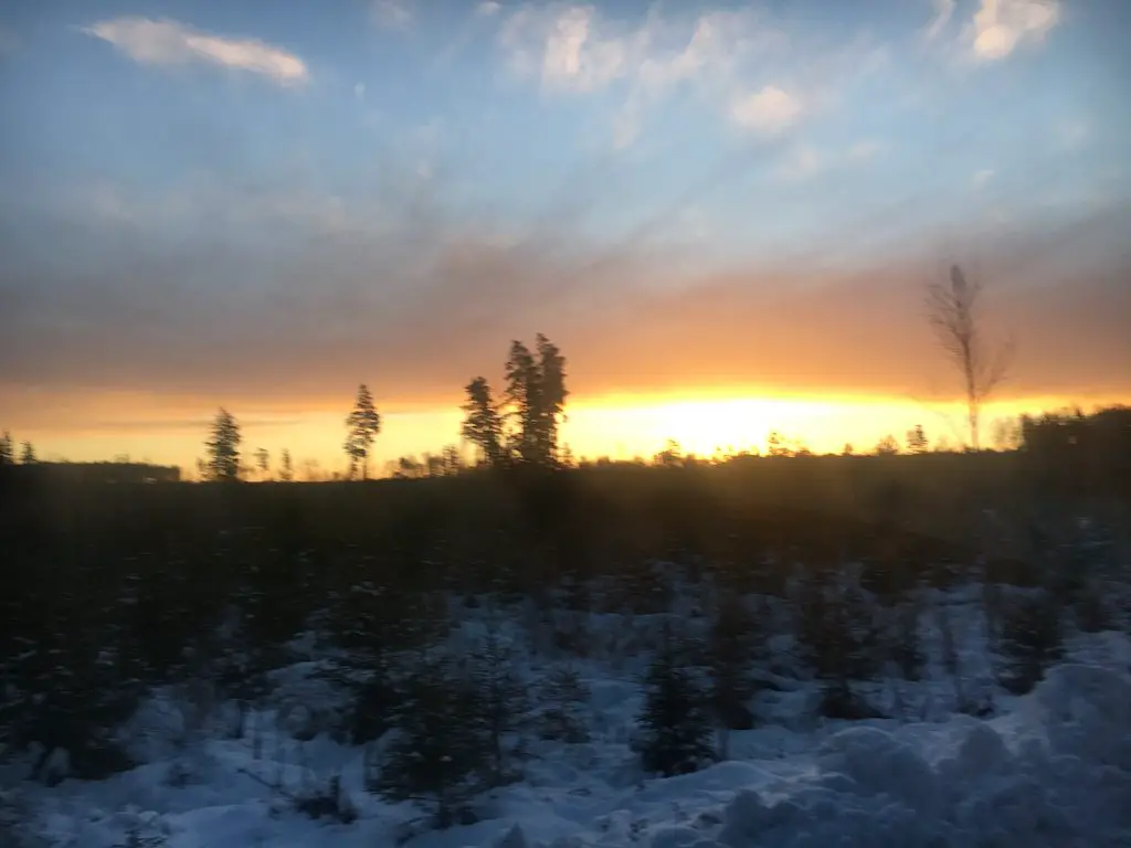 Sonnenaufgang in Schweden