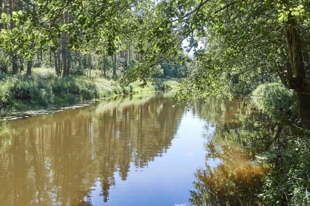 Ventspils und Umgebung, der Fluß Irbe