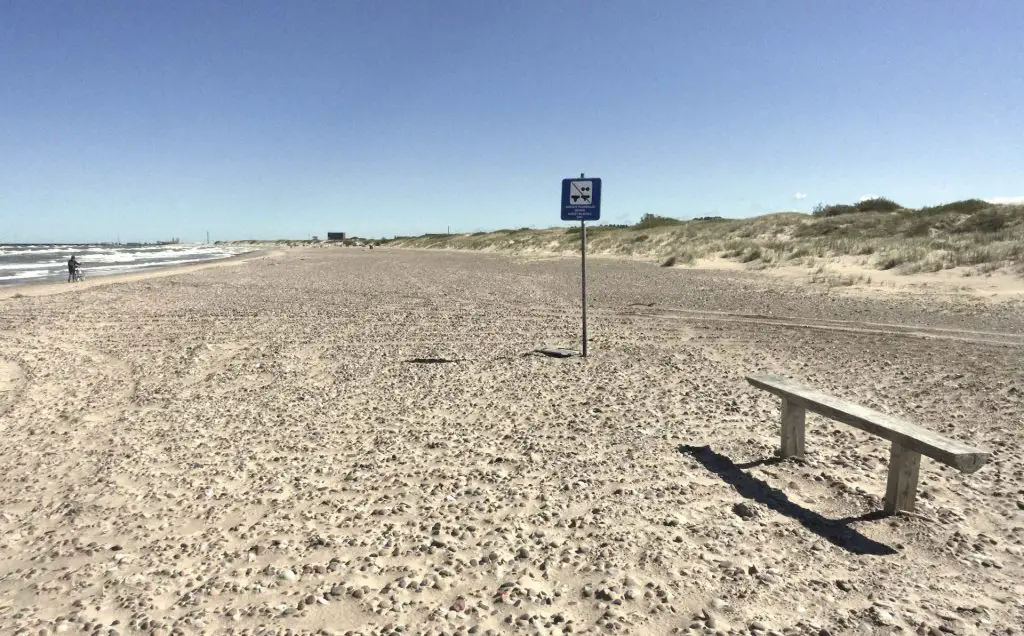 Ventspils und Umgebung, der Strand