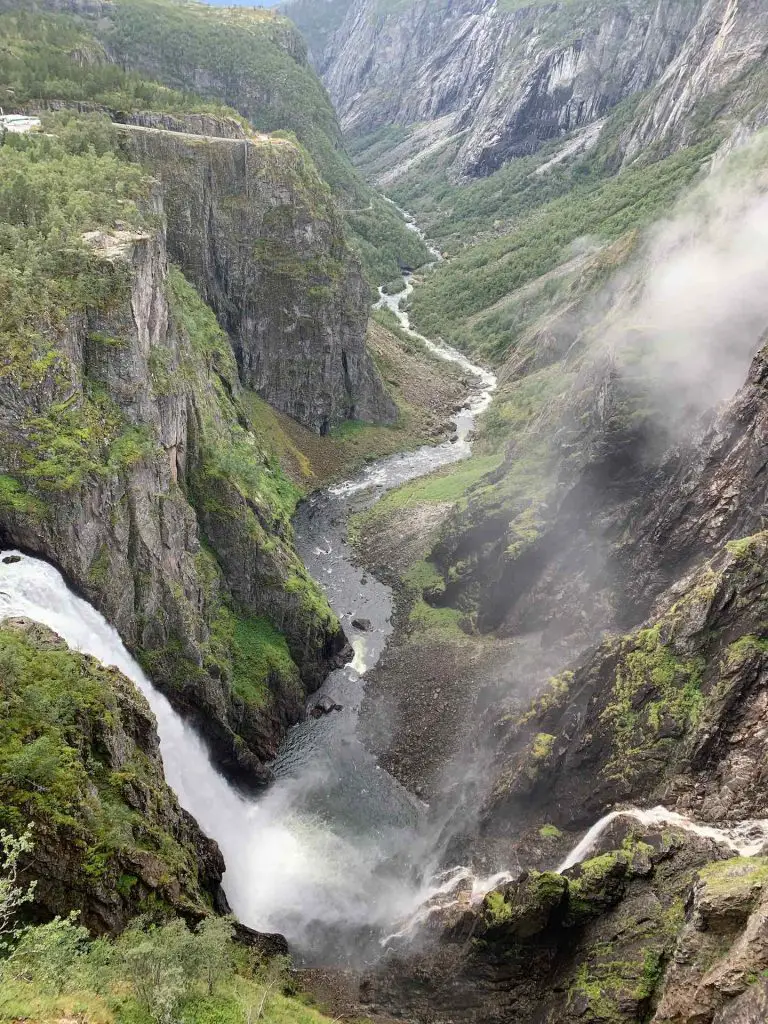 Vøringfossen von oben