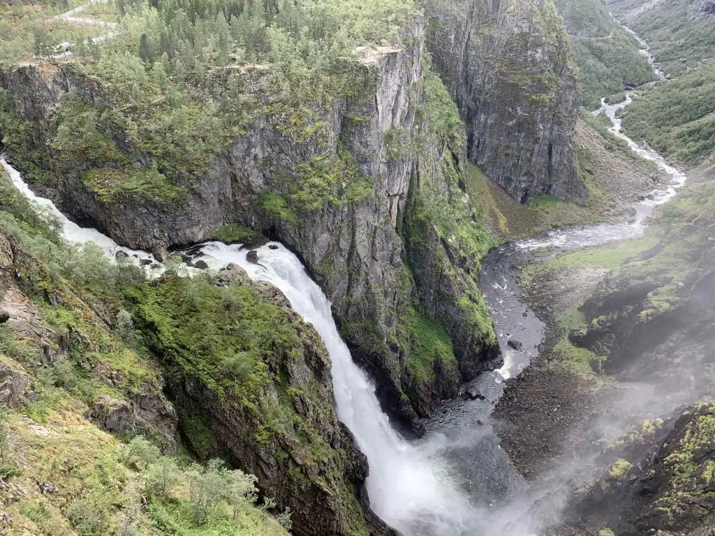 Vøringfossen von oben