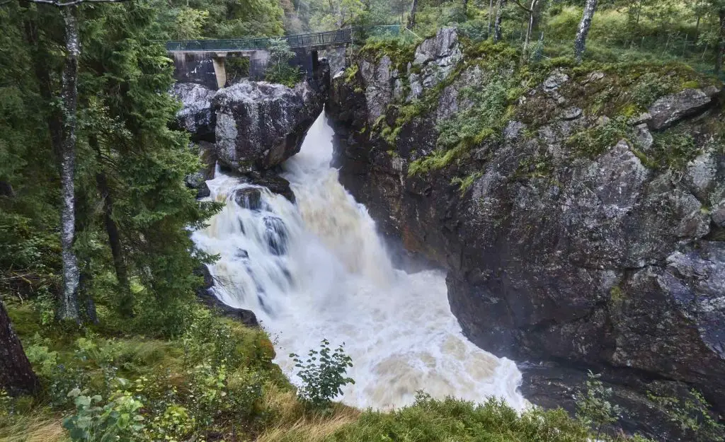 Kvasfossen nördlich von Lindesnes