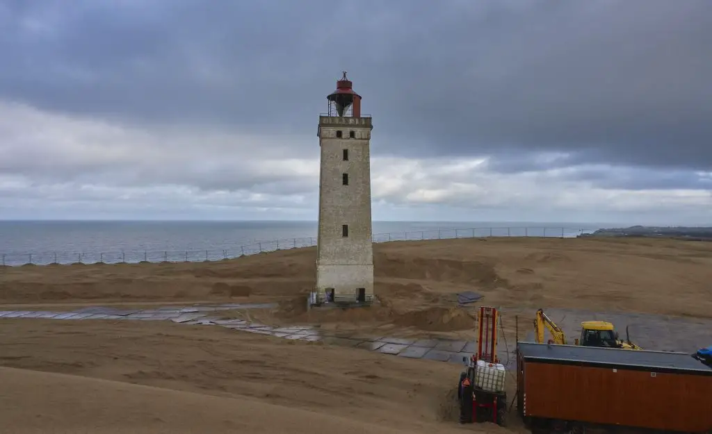 Rubjerg Knude auf seiner neuen Position