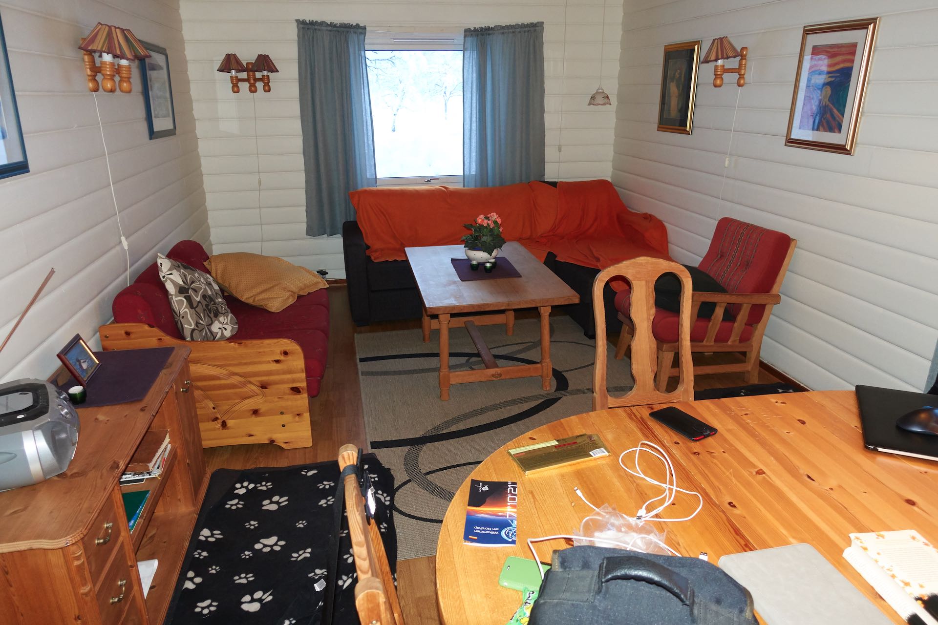 Hütte Gullesfjord Wohnzimmer