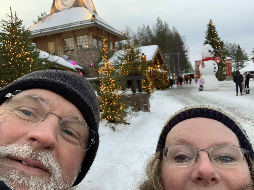 Selfie im Weihnachstmanndorf