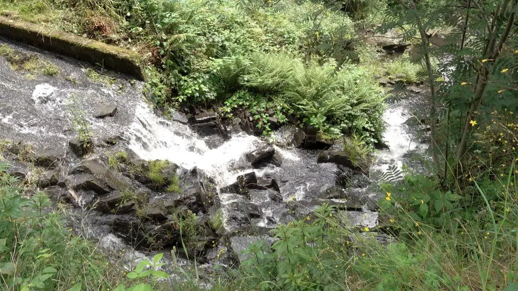 Überlauf am Grumbacher Teich