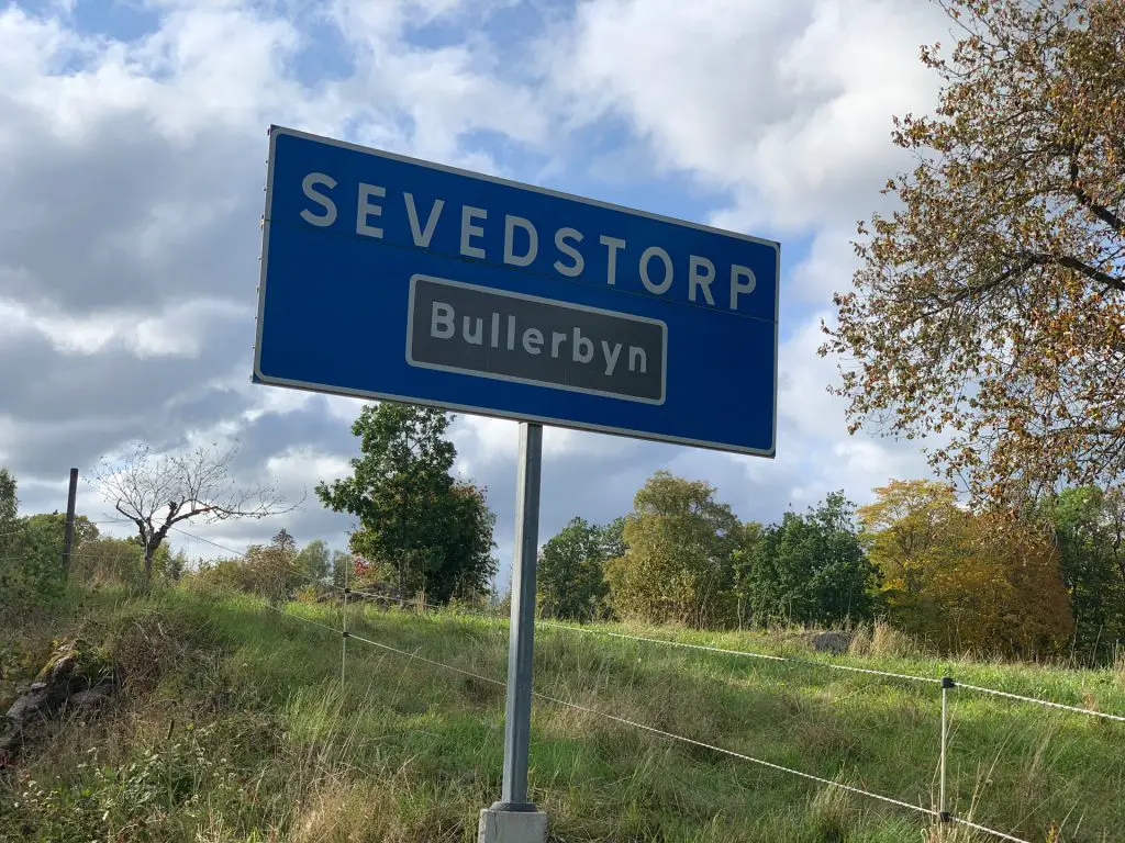 Sevedstorp Bullerbü Ortsschild