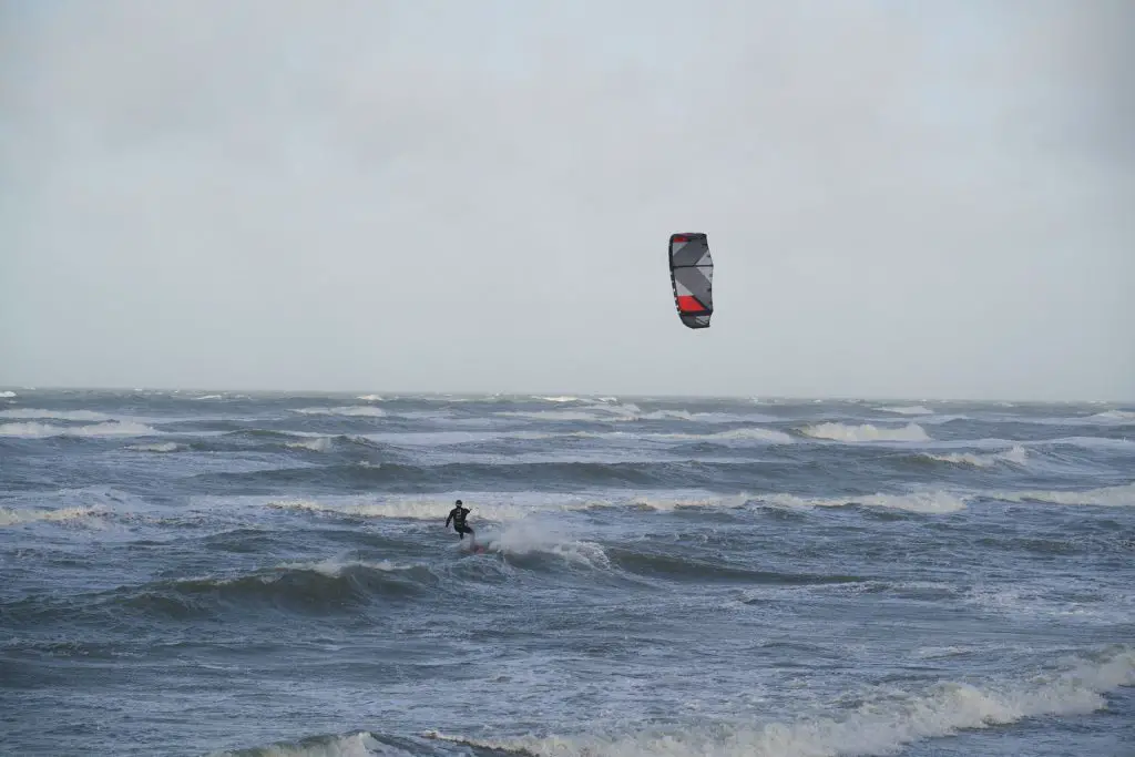 Kitesurfer in Løkken