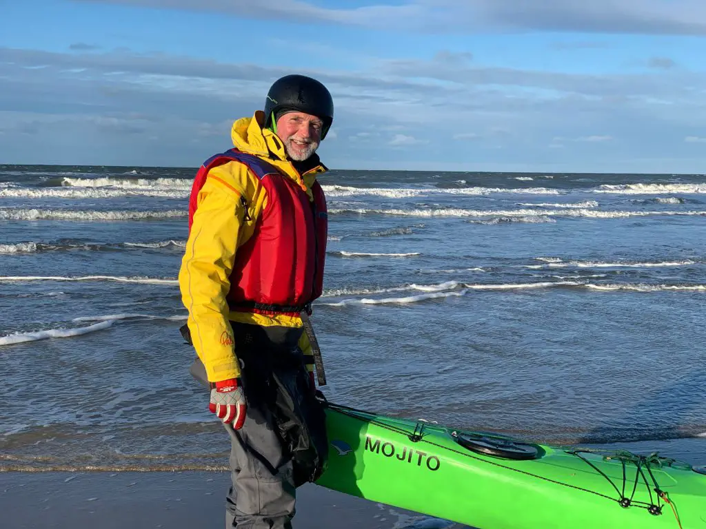 Kajak fahren auf der Nordsee