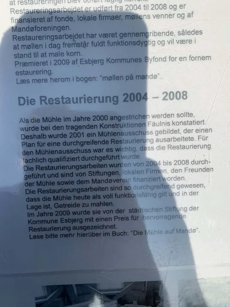 Info zur Mühle von Mandø