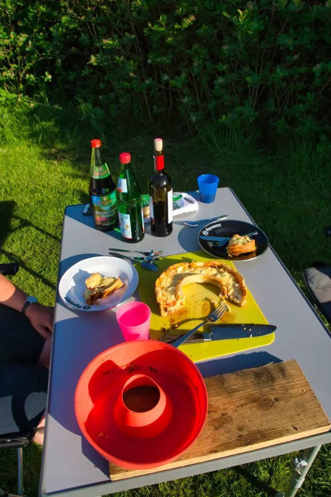 Vegetarische Blätterteigpizza aus dem Omnia