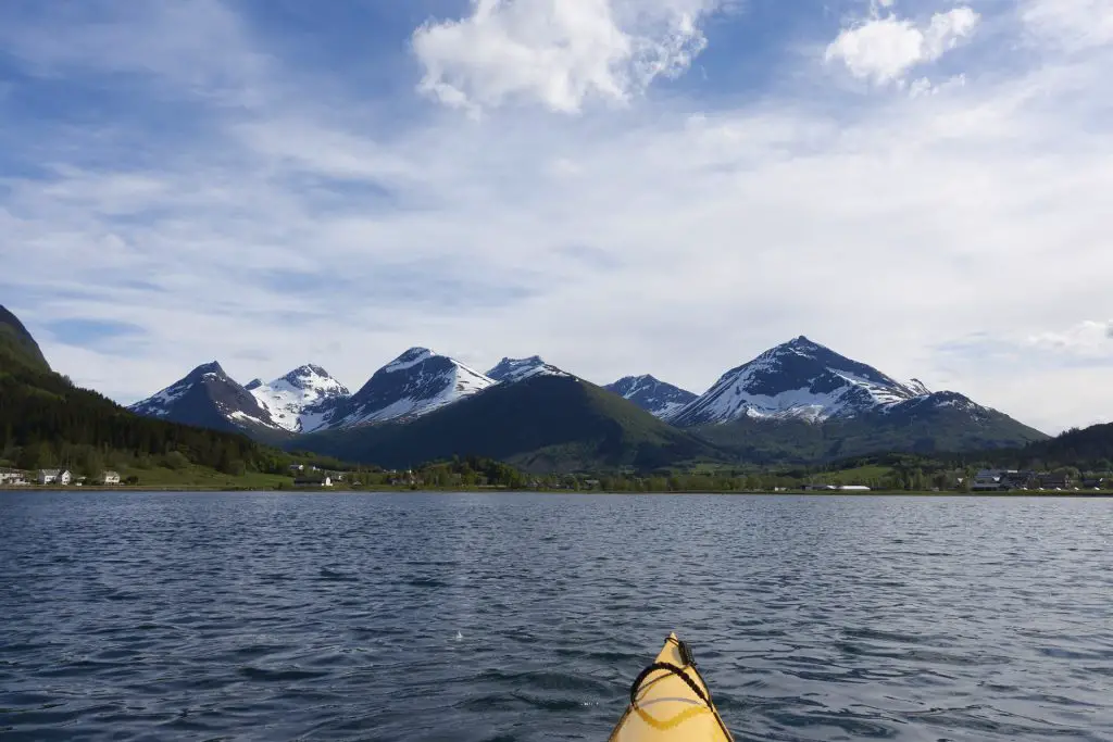 Der Tresfjord vom Kajak aus