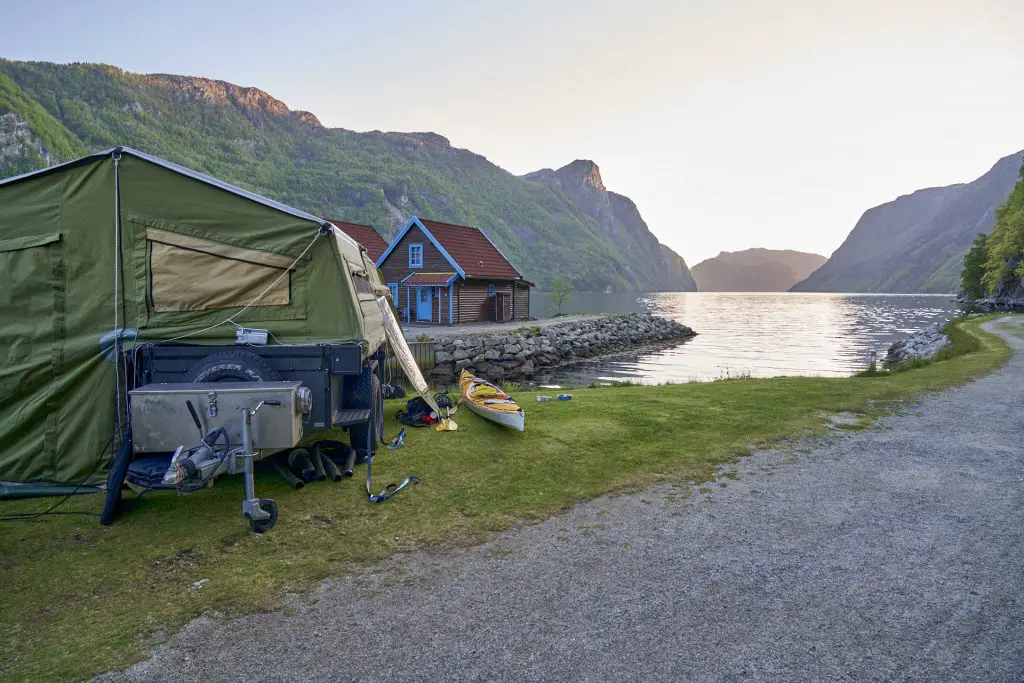 Campingplatz Frafjord mit Aussicht