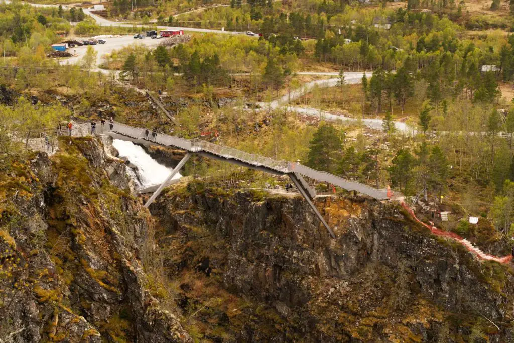 Brücke über den Vøringfossen